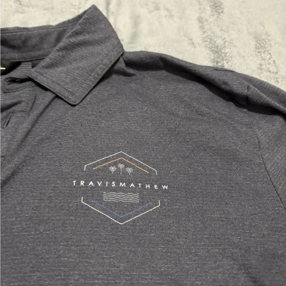 Travis Mathew Gray Polo Shirt